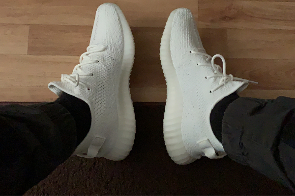 Yeezys white pair