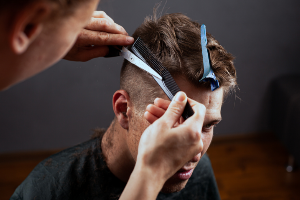 Guy Cutting Hair