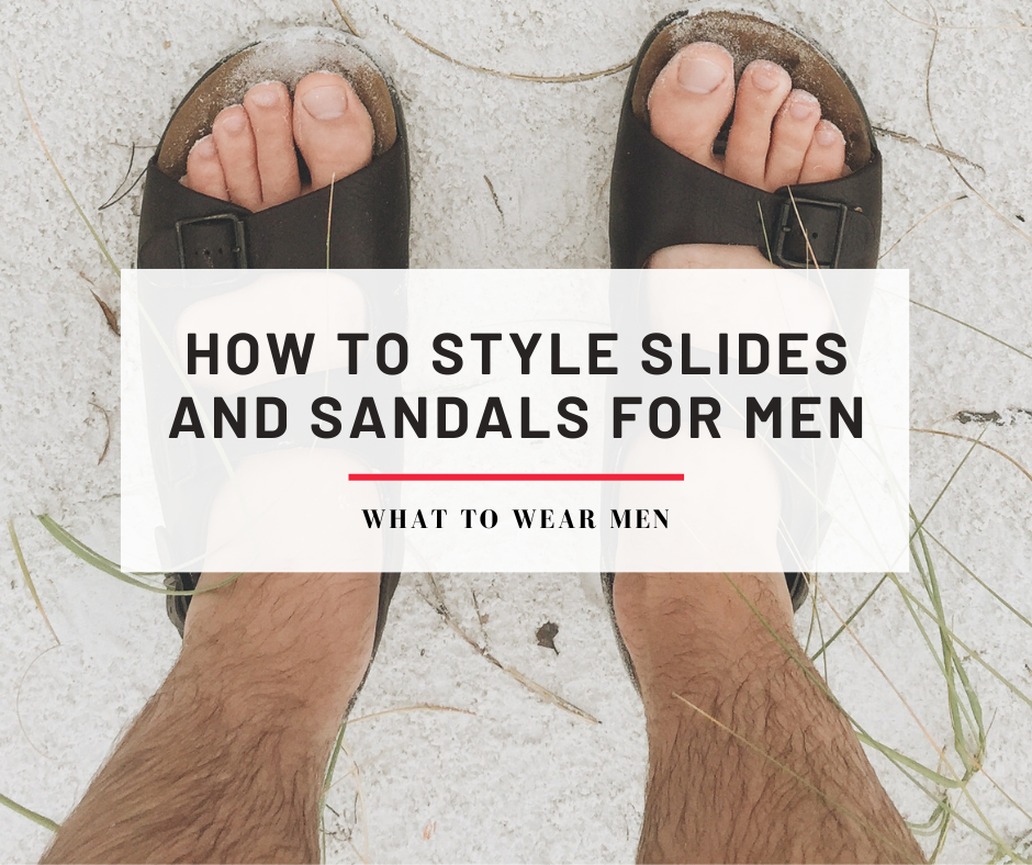 Mens cheap slides outfit