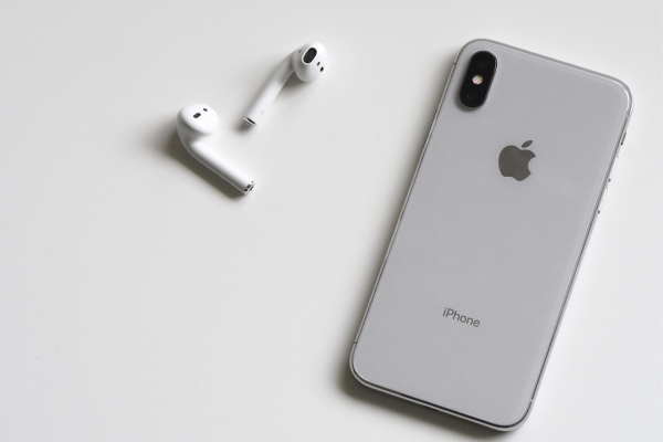 Phone and AirPods